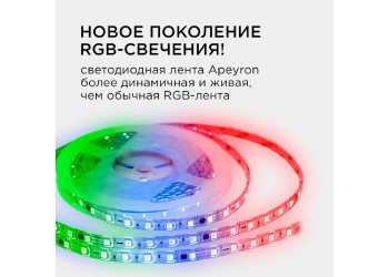 Комплект адресной светодиодной ленты Apeyron 24В 14,4Вт/м smd5050 5м 10-96