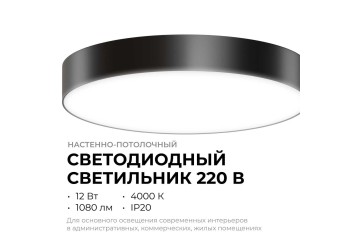 Светильник светодиодный накладной Apeyron 18-153