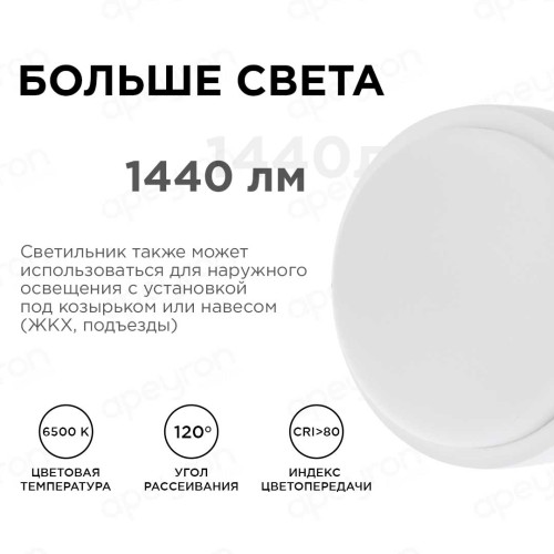 Накладной светодиодный светильник Apeyron 28-10, купить в Минске по самой низкой цене