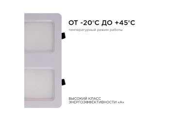 Встраиваемый светодиодный светильник Apeyron 42-018