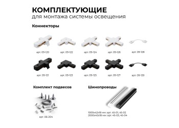 Шинопровод однофазный Apeyron 45-03