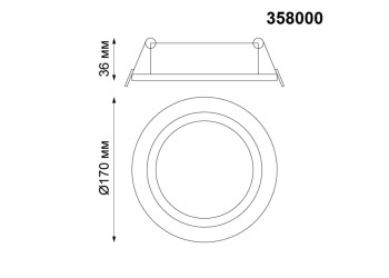 Встраиваемый светодиодный светильник Novotech Spot Stern 358000