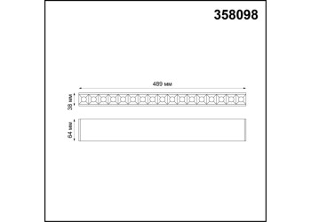 Модульный светодиодный светильник Троффер Novotech Over Ratio 358098