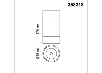 Накладной светодиодный светильник Novotech Over Elina 358318