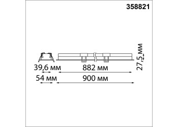 Встраиваемый светодиодный светильник Novotech Spot Iter 358821