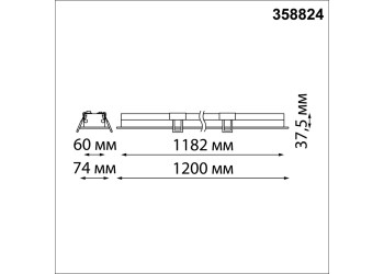 Встраиваемый светодиодный светильник Novotech Spot Iter 358824