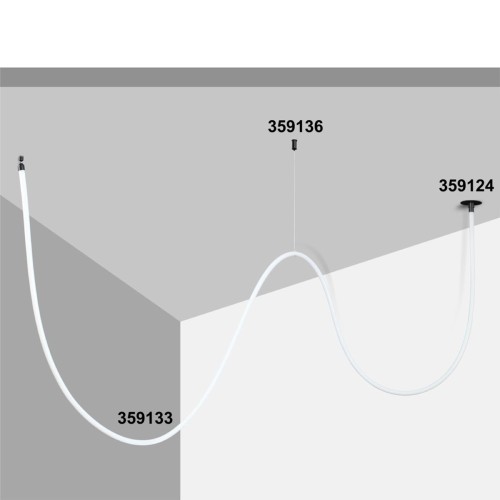 База для гибкого неона Novotech Konst Ramo для встраиваемого монтажа 359124, купить в Минске по самой низкой цене