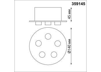 База для гибкого неона Novotech Konst Ramo для накладного монтажа 359145