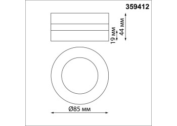 Встраиваемый светодиодный спот Novotech Over Groda 359412