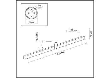 Подсветка для зеркал Odeon Light Hightech Abri 6624/12WL