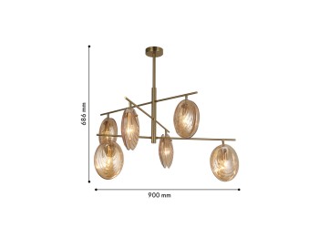 Подвесная люстра F-Promo Media 4485-6C