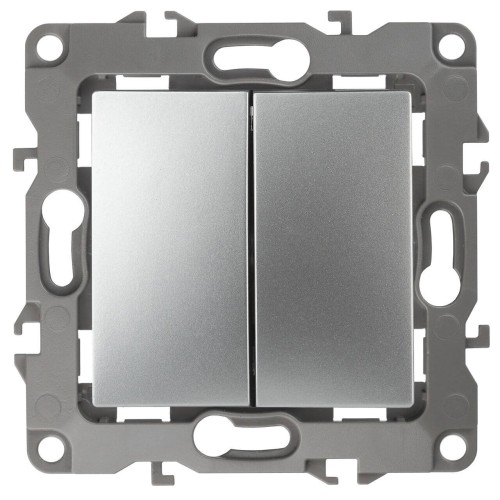 Переключатель двухклавишный ЭРА 12 10AX 250V 12-1106-03 Б0014665, купить в Минске по самой низкой цене