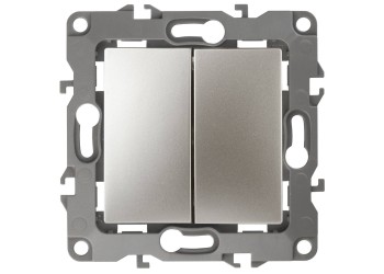 Переключатель двухклавишный ЭРА 12 10AX 250V 12-1106-04 Б0014666
