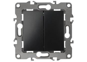 Переключатель двухклавишный ЭРА 12 10AX 250V 12-1106-05 Б0014667