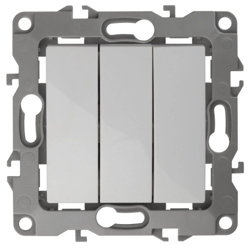 Выключатель трехклавишный ЭРА 12 10AX 250V 12-1107-01 Б0014669, купить в Минске по самой низкой цене