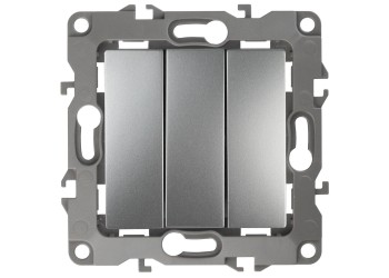 Выключатель трехклавишный ЭРА 12 10AX 250V 12-1107-03 Б0014671