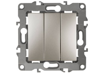 Выключатель трехклавишный ЭРА 12 10AX 250V 12-1107-04 Б0014672