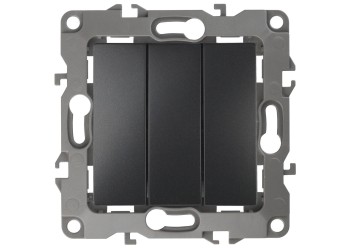Выключатель трехклавишный ЭРА 12 10AX 250V 12-1107-05 Б0014673