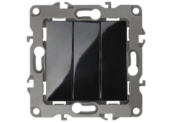 Выключатель трехклавишный ЭРА 12 10AX 250V 12-1107-06 Б0014674