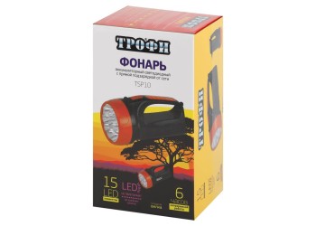 Прожекторный светодиодный фонарь ЭРА Трофи аккумуляторный 168х91х85 65 лм TSP10 Б0016537