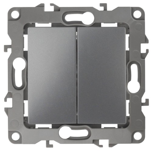 Переключатель двухклавишный ЭРА 12 10AX 250V 12-1106-12 Б0019295, купить в Минске по самой низкой цене