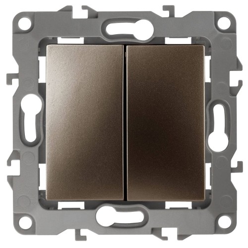 Переключатель двухклавишный ЭРА 12 10AX 250V 12-1106-13 Б0019296, купить в Минске по самой низкой цене