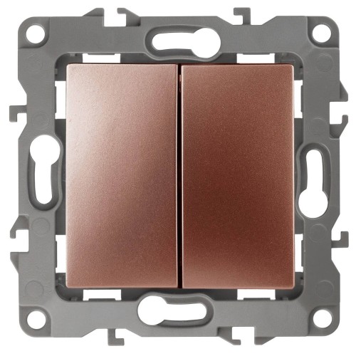 Переключатель двухклавишный ЭРА 12 10AX 250V 12-1106-14 Б0019297, купить в Минске по самой низкой цене