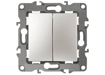 Переключатель двухклавишный ЭРА 12 10AX 250V 12-1106-15 Б0019298