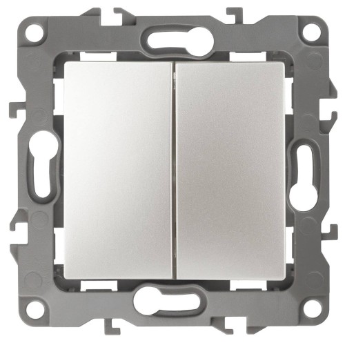 Переключатель двухклавишный ЭРА 12 10AX 250V 12-1106-15 Б0019298, купить в Минске по самой низкой цене