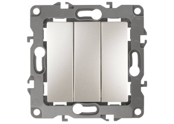 Выключатель трехклавишный ЭРА 12 10AX 250V 12-1107-15 Б0019302