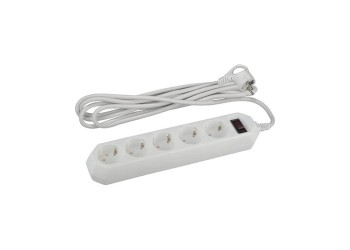 Сетевой фильтр ЭРА USF-5es-5m-W Б0019738