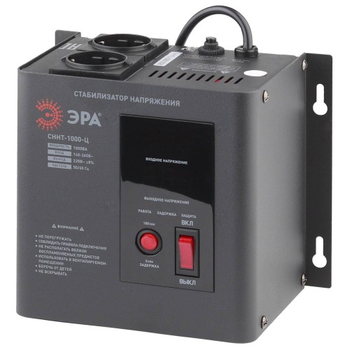 Стабилизатор напряжения ЭРА СННТ-1000-Ц Б0020166, купить в Минске по самой низкой цене