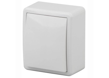 Выключатель одноклавишный с подсветкой ЭРА Эксперт 10AX 250V 11-1202-01 Б0020657