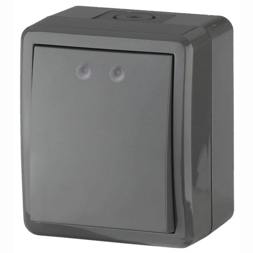 Выключатель одноклавишный ЭРА Эксперт 10AX 250V IP54 11-1401-03 Б0020670, купить в Минске по самой низкой цене