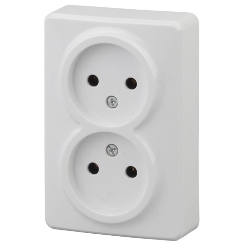 Розетка ЭРА Эксперт 2x2P 16A 250V 11-2202-01 Б0020682, купить в Минске по самой низкой цене