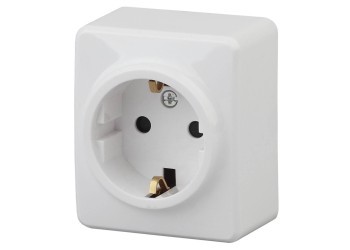 Розетка ЭРА Эксперт 2P E Schuko 16A 250V 11-2203-01 Б0020685