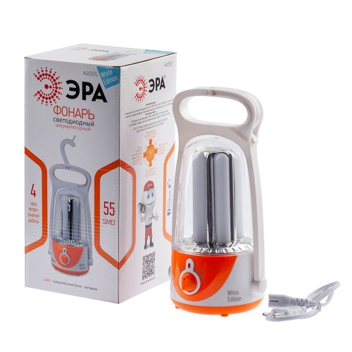 Кемпинговый светодиодный фонарь ЭРА аккумуляторный 80 лм KA55S Б0025621, купить в Минске по самой низкой цене
