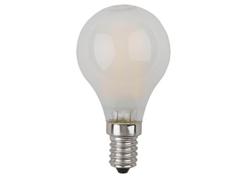 Лампа светодиодная филаментная ЭРА E14 5W 2700K матовая F-LED P45-5W-827-E14 frost Б0027929