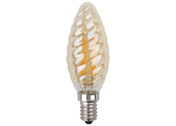 Лампа светодиодная филаментная ЭРА E14 5W 2700K золотая F-LED BTW-5W-827-E14 gold Б0027941