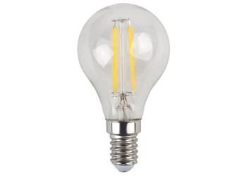 Лампа светодиодная филаментная ЭРА E14 7W 4000K прозрачная F-LED P45-7W-840-E14 Б0027947