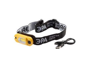 Налобный светодиодный фонарь ЭРА Практик аккумуляторный 150 лм GA-801 Б0030186