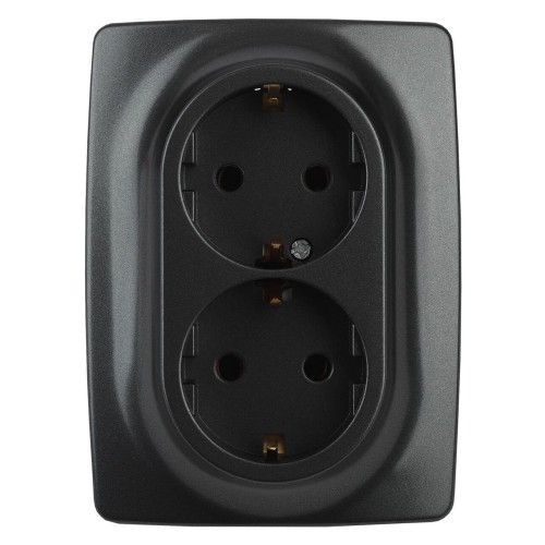 Розетка ЭРА 12 2x2P E Schuko 16A 250V 12-2106-05 Б0031232, купить в Минске по самой низкой цене