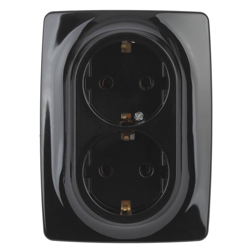 Розетка ЭРА 12 2x2P E Schuko 16A 250V 12-2106-06 Б0031233, купить в Минске по самой низкой цене