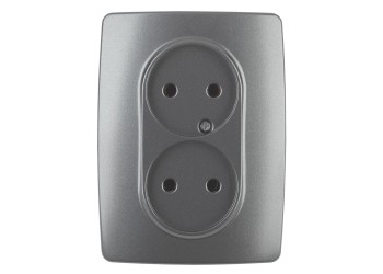 Розетка ЭРА 12 2x2P 16A 250V 12-2107-12 Б0031244