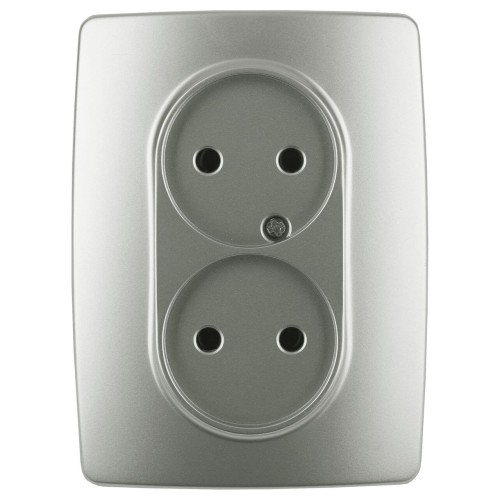 Розетка ЭРА 12 2x2P 16A 250V 12-2107-15 Б0031247, купить в Минске по самой низкой цене