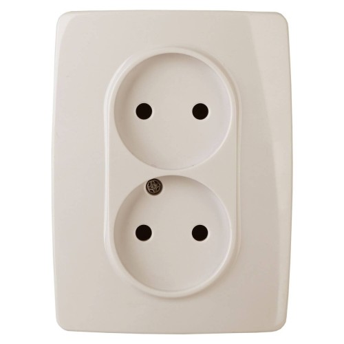 Розетка ЭРА 12 2x2P 16A 250V винтовой зажим 12-2117-02 Б0031249, купить в Минске по самой низкой цене