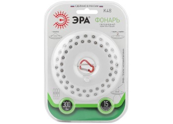 Кемпинговый светодиодный фонарь ЭРА от батареек 20x140 300 лм K48 Б0032283
