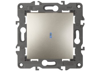 Выключатель одноклавишный с подсветкой ЭРА Elegance 10AX 250V 14-1102-04 Б0034218