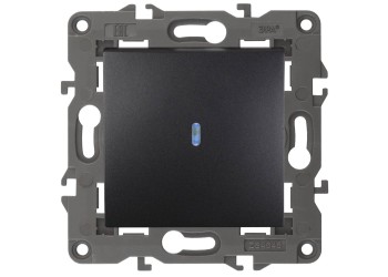 Выключатель одноклавишный с подсветкой ЭРА Elegance 10AX 250V 14-1102-05 Б0034219