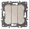 Выключатель трехклавишный ЭРА Elegance 10AX 250V 14-1107-02 Б0034250, купить в Минске по самой низкой цене